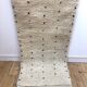 Moroccan Berber carpet corridor Beni Ouarain with black polka dots 2.97x0.77m