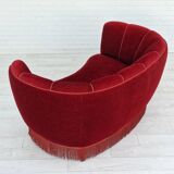 1960s danish vintage 2 seater "banana" sofa