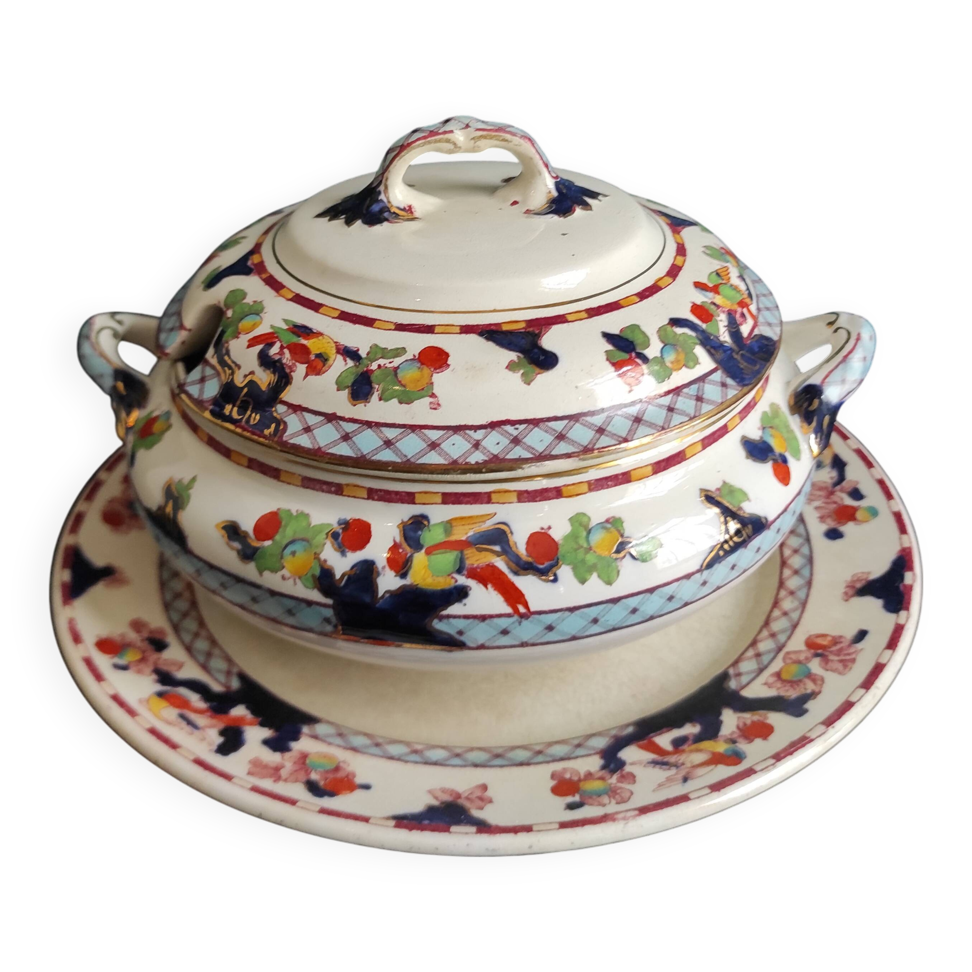 Losol Ware Keeling & Co. individual soup tureen, Beverley, England Burslem