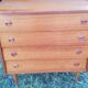 Scandinavian style teak chest of drawers from the 70s 4 drawers