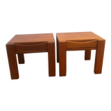 Pair of bedsides Regain elm