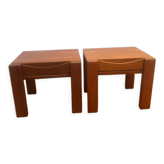 Pair of bedsides Regain elm