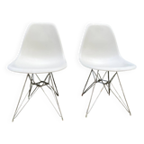 Pair of Plastic Side Chairs by Vitra