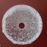 Lampshade in speckled white glass