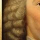 Ancient painting, portrait of Petrus Camper, oil on panel, 18th century.