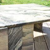 70s marble coffee table