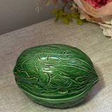 Ceramic nut-shaped candy box