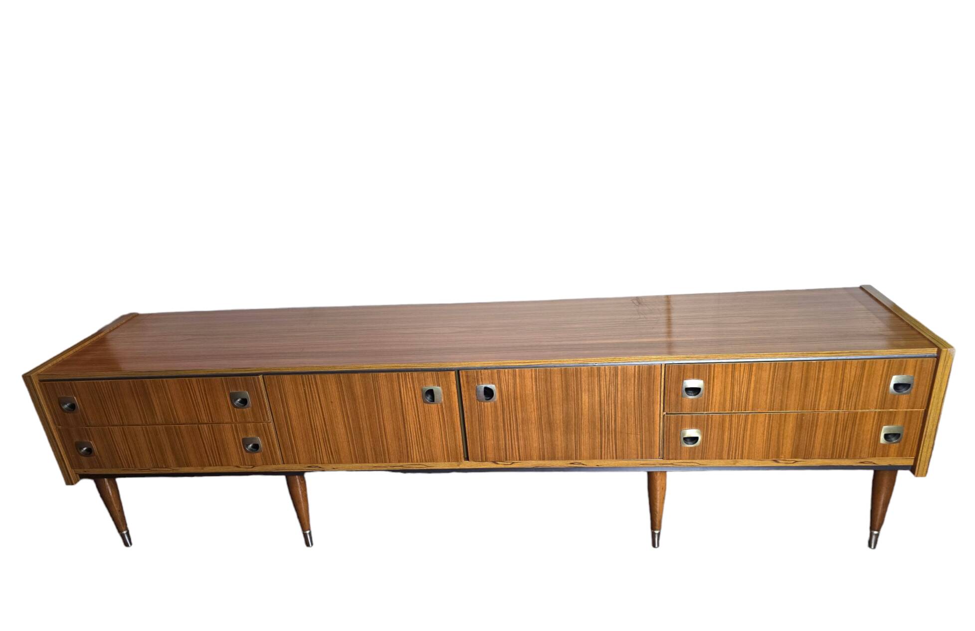 Scandinavian low sideboard from the 60s in teak