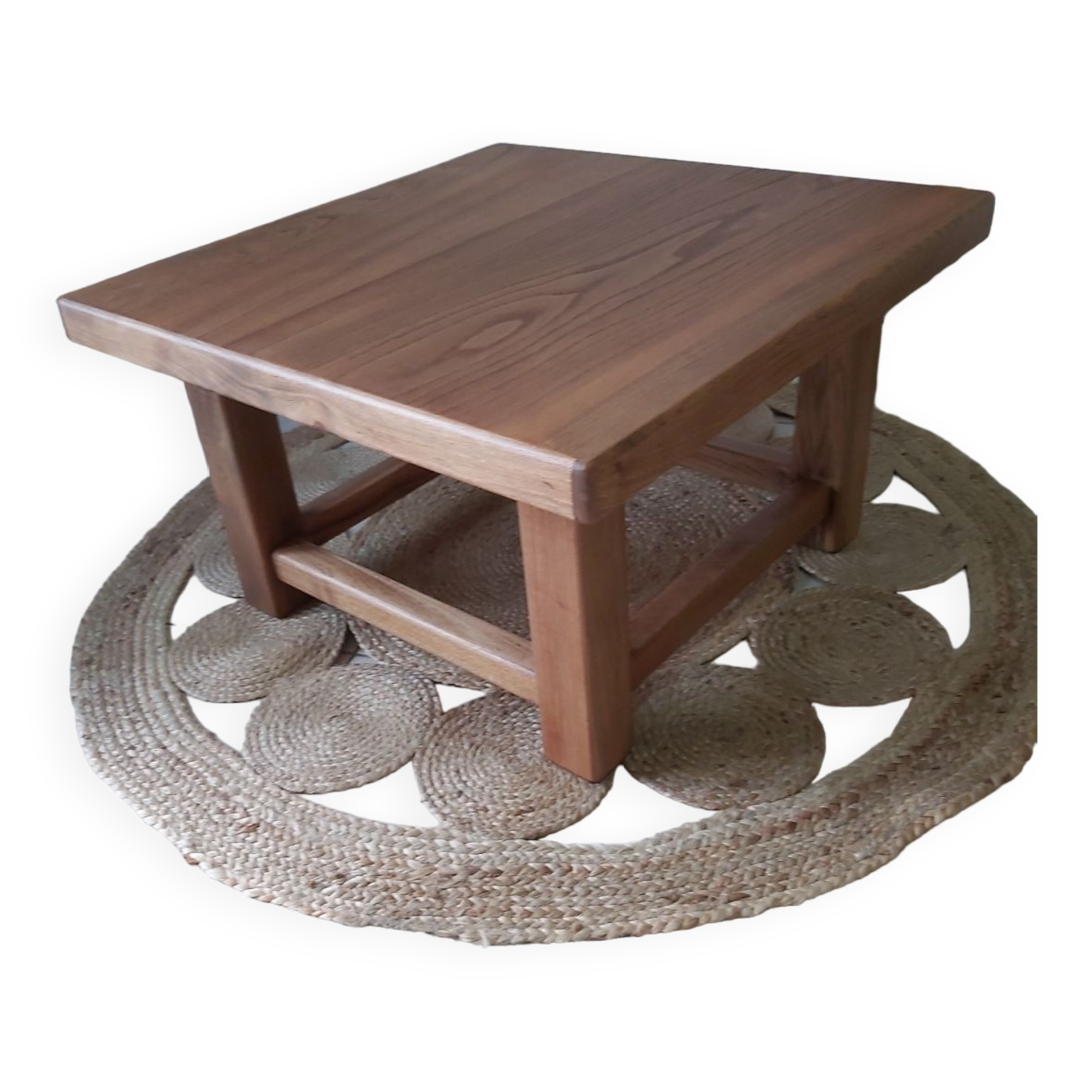 Roxanne raw wood coffee table