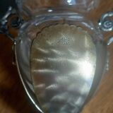 Miniature silver and crystal vase