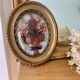 Frame vintage dried flowers