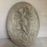 Bas-relief cherub angel