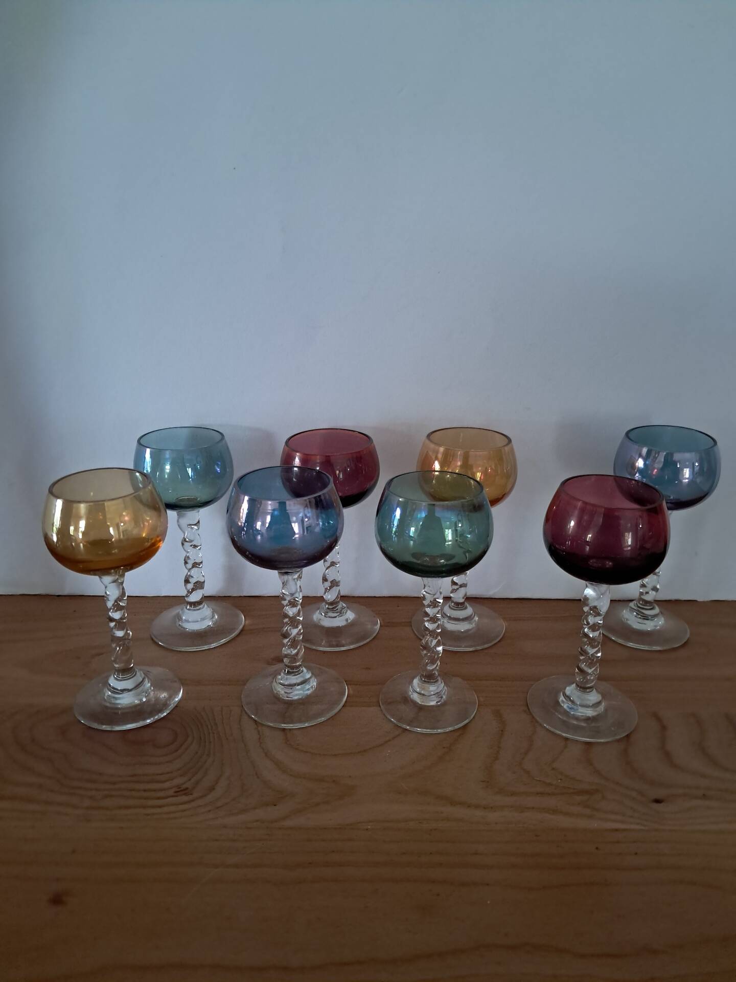 6 verres à digestif, années 60
