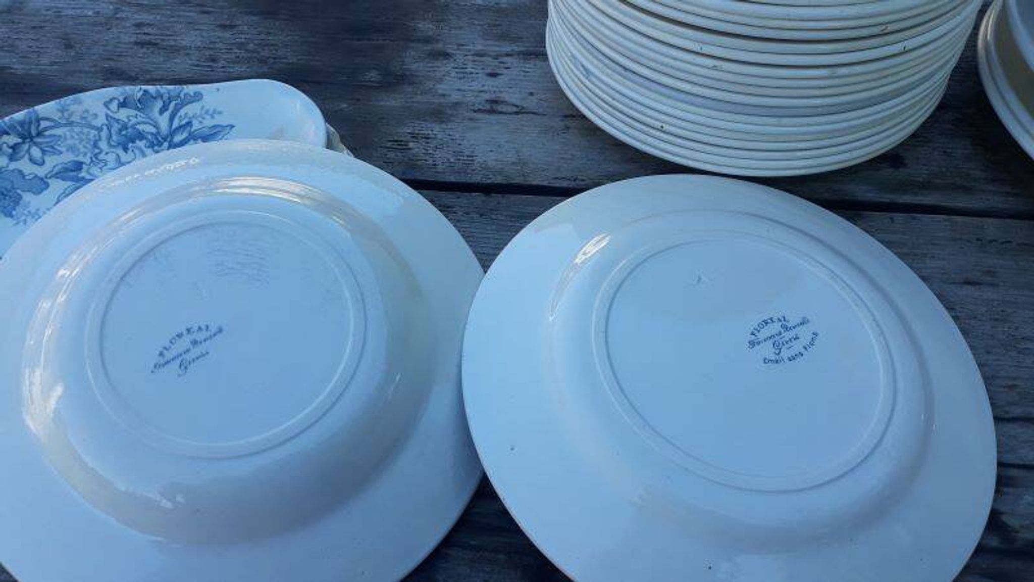 Part of the Floreal service from the Givors Earthenware Factory (Grigny Rhône)