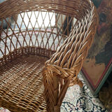 Rattan armchair for children