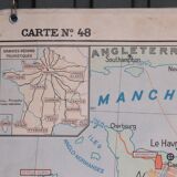 Old school map France/Paris No.48 Hatier edition