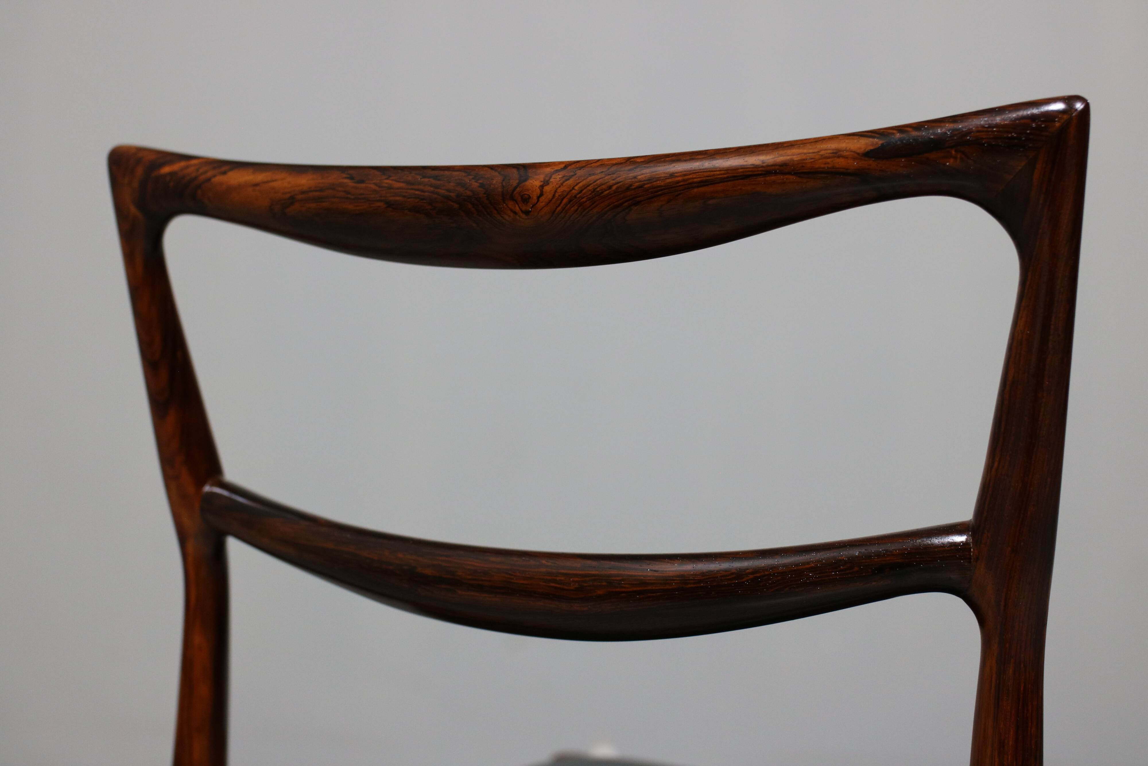 Rosewood Dining Chairs by H.W.Klein for Bramin, set of 6