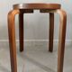 Pair of Artek stools model E60 (rare version with 4 legs), Alvar Aalto