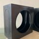 Pair of vintage 1970s vinyl record racks