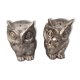 Metal owl salt & pepper shakers