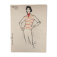 Illustration de mode 1957 par René Girard