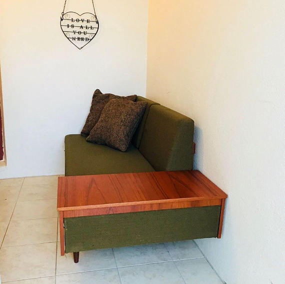 Sofa daybed Scandinavian retro 50-60 years