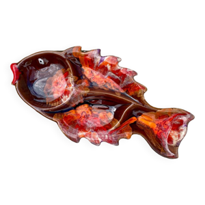 plat poisson en céramique - style