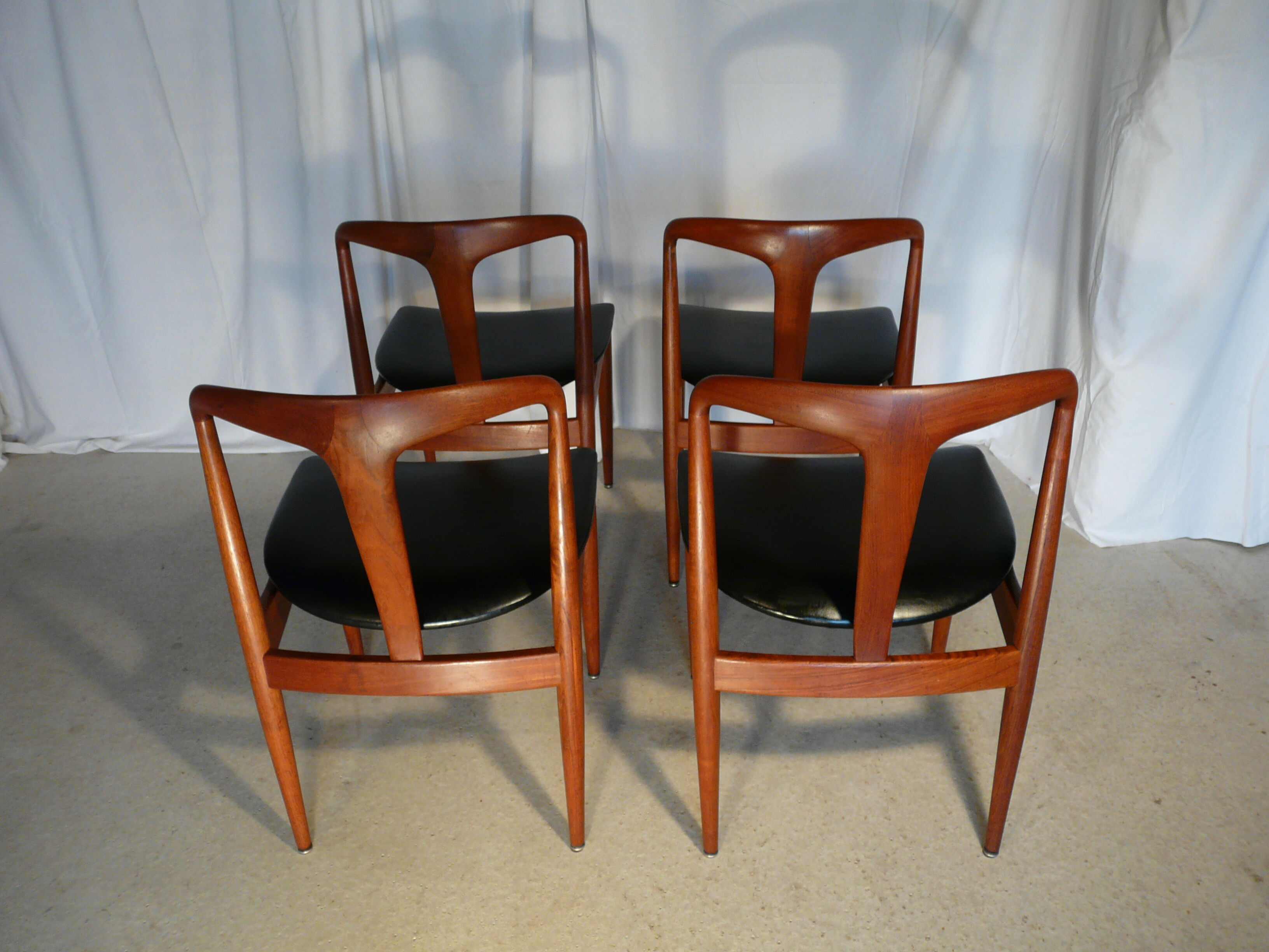 Four vintage Scandinavian chairs Johannes Andersen