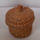 Set of 3 vintage wicker boxes