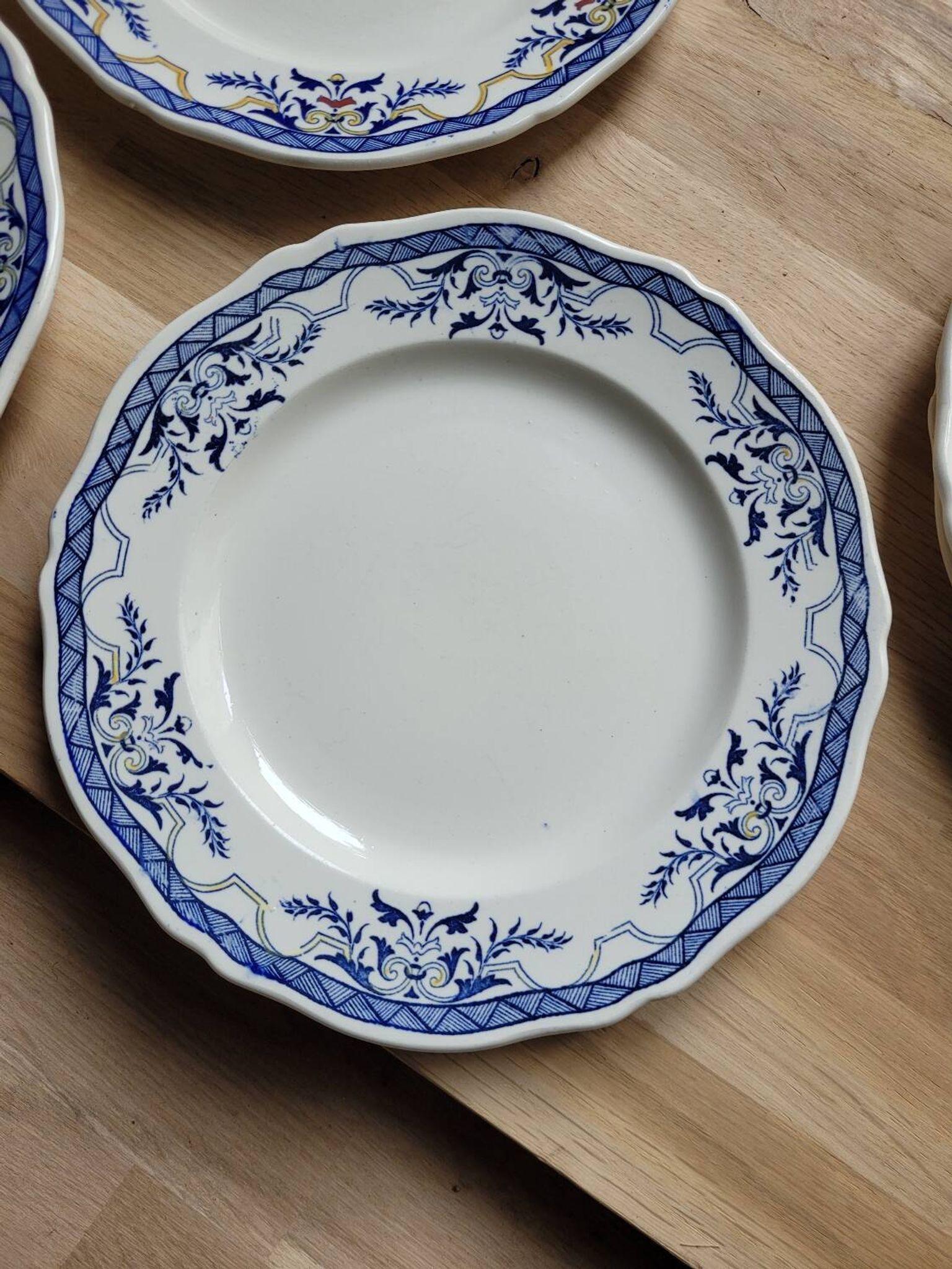 Lot de 6 assiettes à dessert Villeray de Luneville