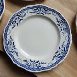 Set of 6 Villeray de Luneville dessert plates