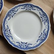 Lot de 6 assiettes à dessert Villeray de Luneville