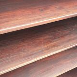 Mahogany library showcase Louis XVI style