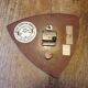 Pendule murale vintage en formica