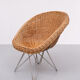 Wicker chair Design Teun Velthuizen for Urotan 1950s Holland