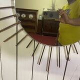 Golden metal sun mirror year 60