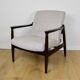 Fauteuil GFM-64, conçu par Edmund Homa dans les années 70, beige gris.