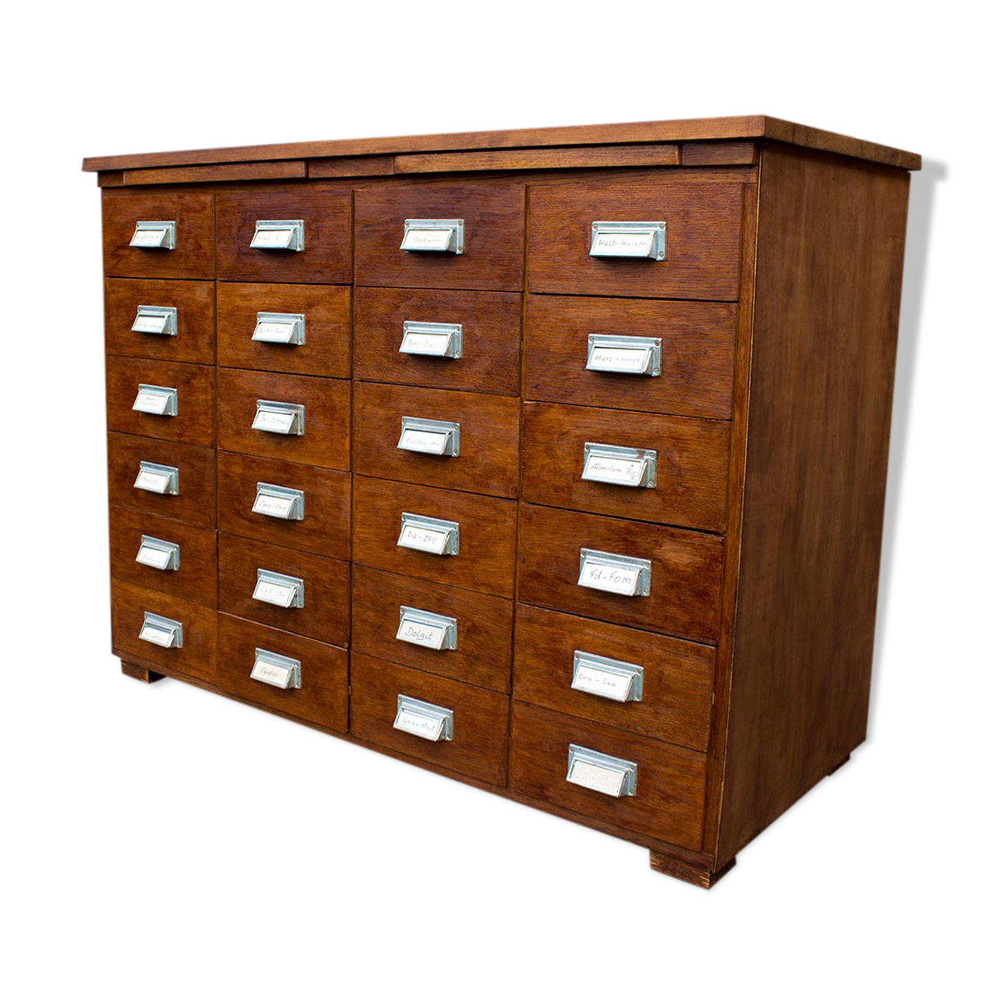 Medicine cabinet with 24 drawers