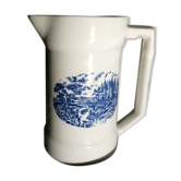 Pichet Pyroblan porcelaine Décor château