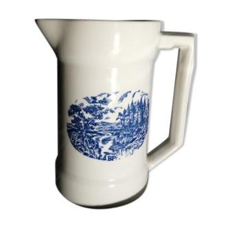 Pitcher Pyroblan porcelain Decor castle