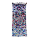 Tapis Marocain Boucherouite coloré - 95 x 211 cm