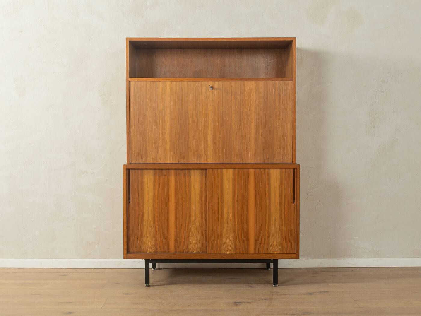 Purist two-piece secretary from the 1950s