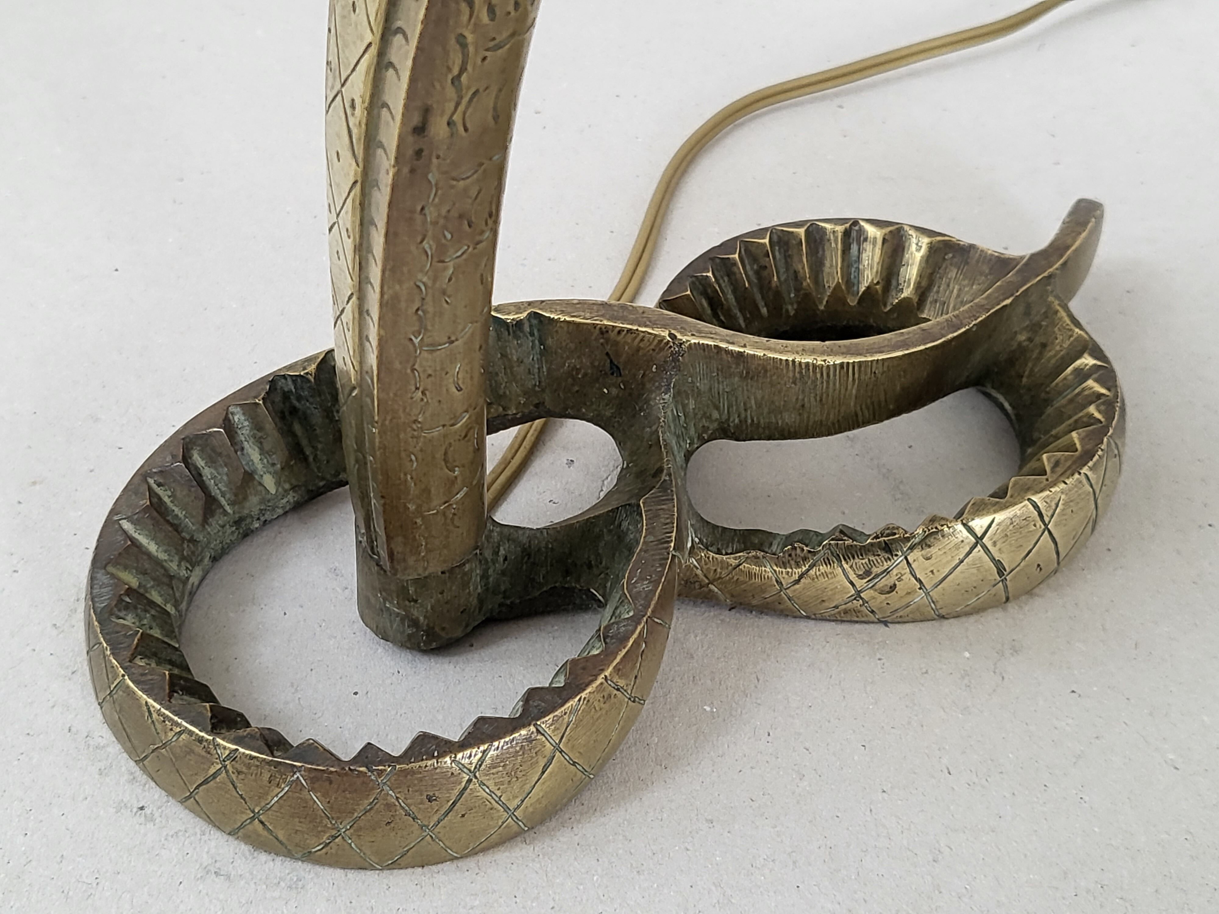 Vintage snake lamp 1970