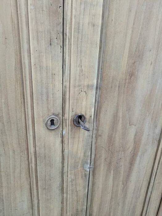 Parisian wardrobe, natural wood wardrobe