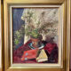 20th century still life painting with books