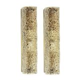 Pair of Mid-Century Tubular Murano Glass Wall Lights from Hillebrand, 1970s