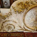 pediment panel with stucco angels