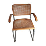 Chrome and cannage armchair Breuer