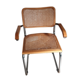Chrome and cannage armchair Breuer