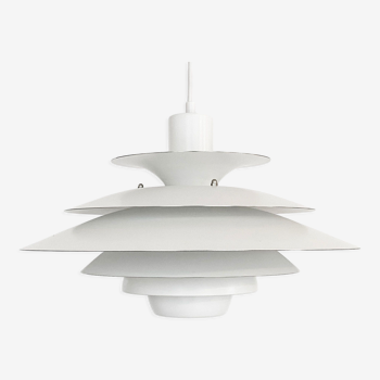 Multi layered pendant light by Kurt Wiborg for Jeka Metaltryk. Denmark 1970s